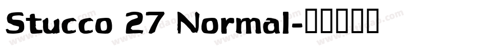 Stucco 27 Normal字体转换